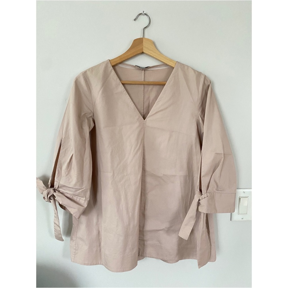 COS Pale Pink V-neck Dress